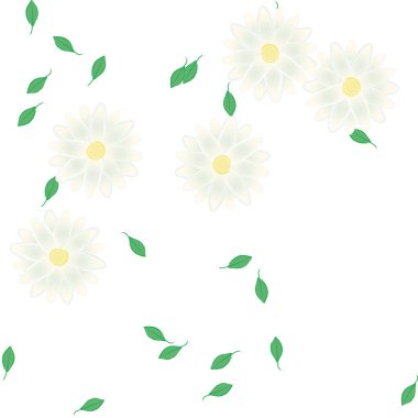 Yaprakları pürüzsüz arkaplan, vektör illüstrasyonu