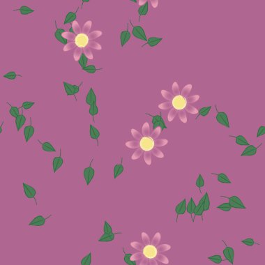 Yaprakları pürüzsüz arkaplan, vektör illüstrasyonu