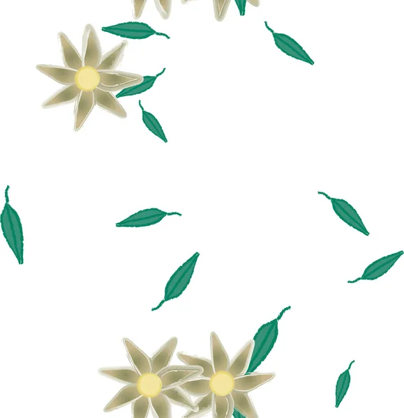 Hermoso Fondo Sin Costura Floral Ilustración Vectores — Vector de stock