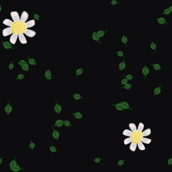 Hermoso Fondo Sin Costura Floral Ilustración Vectores — Vector de stock