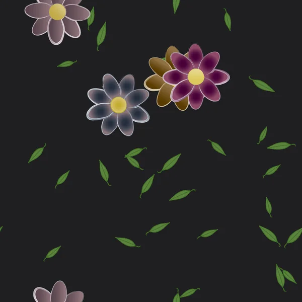 นหล งดอกไม สวยงามไร ภาพวาดเวกเตอร — ภาพเวกเตอร์สต็อก