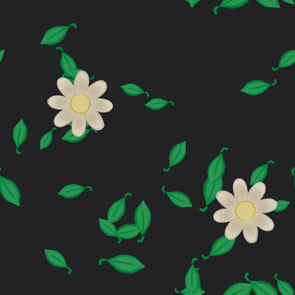 Beau Fond Floral Sans Couture Illustration Vectorielle — Image vectorielle