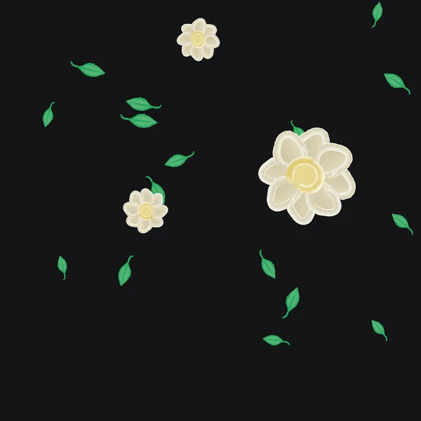 Hermoso Fondo Sin Costura Floral Ilustración Vectores — Vector de stock