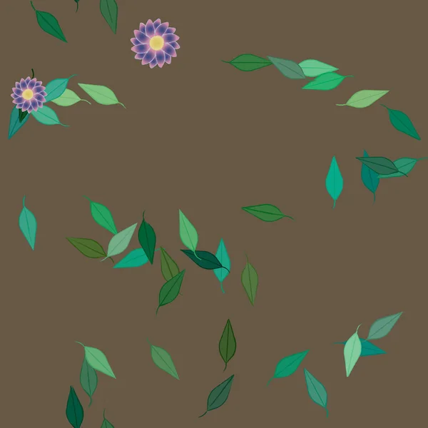 Hermoso Fondo Sin Costura Floral Ilustración Vectores — Vector de stock