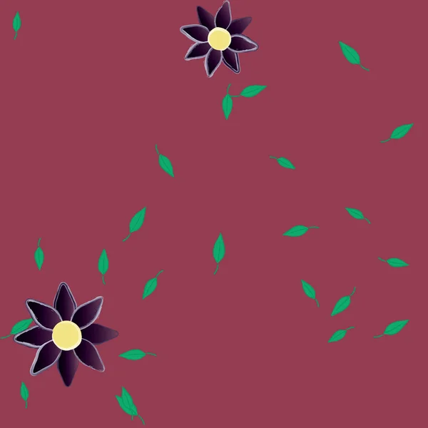 Frumos Fundal Floral Fără Sudură Ilustrație Vectorială — Vector de stoc