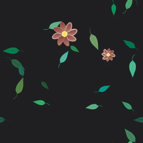 Beau Fond Floral Sans Couture Illustration Vectorielle — Image vectorielle