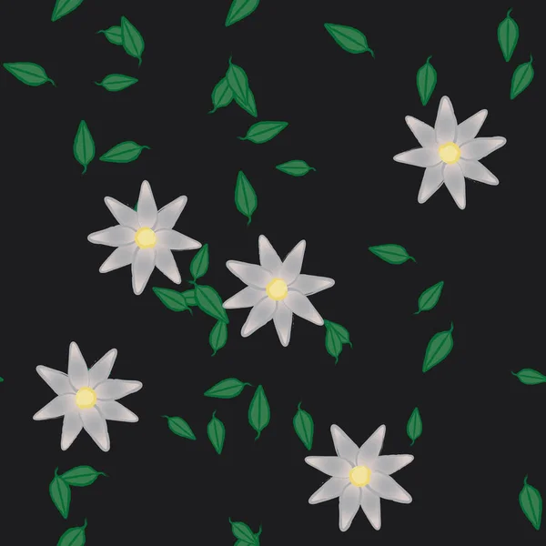 Beau Fond Floral Sans Couture Illustration Vectorielle — Image vectorielle