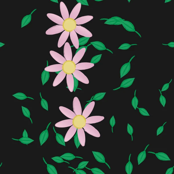 Beau Fond Floral Sans Couture Illustration Vectorielle — Image vectorielle