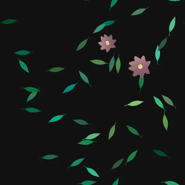 Hermoso Fondo Sin Costura Floral Ilustración Vectores — Vector de stock