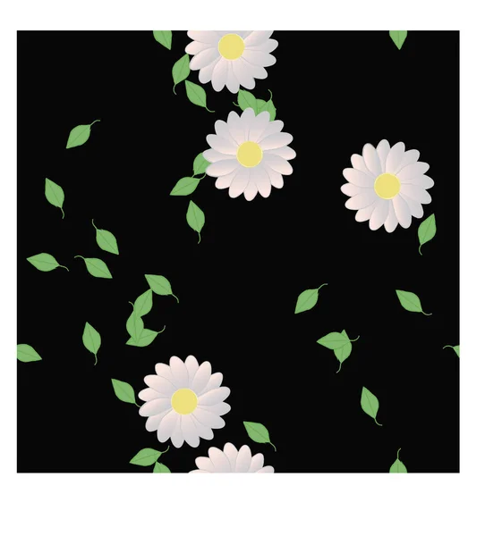 Beautiful Floral Seamless Background Vector Illustration — Stock Vector