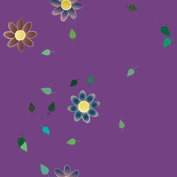 Beau Fond Floral Sans Couture Illustration Vectorielle — Image vectorielle