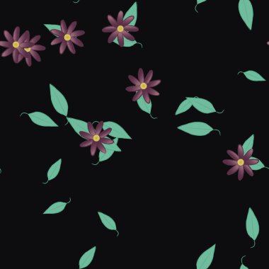 Çiçeksiz arka plan, vektör illüstrasyonu