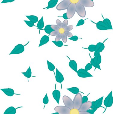 Çiçeksiz arka plan, vektör illüstrasyonu