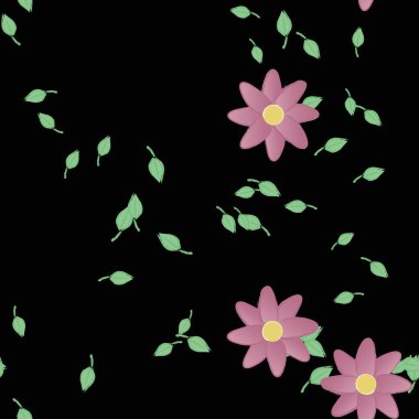 Çiçeksiz arka plan, vektör illüstrasyonu