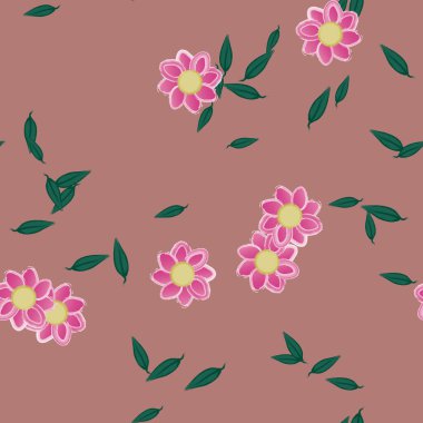 Çiçeksiz arka plan, vektör illüstrasyonu