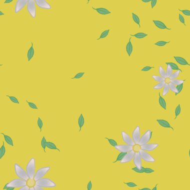 Çiçeksiz arka plan, vektör illüstrasyonu