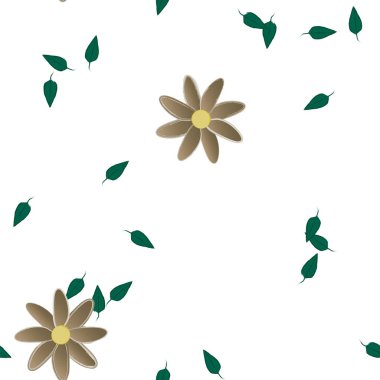 Çiçeksiz arka plan, vektör illüstrasyonu