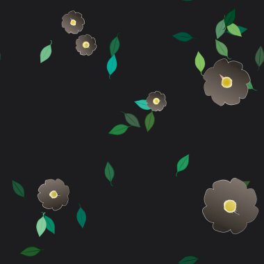 Çiçeksiz arka plan, vektör illüstrasyonu