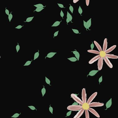 Çiçeksiz arka plan, vektör illüstrasyonu