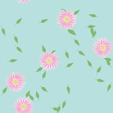 Yaprakları pürüzsüz arkaplan, vektör illüstrasyonu