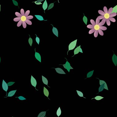 Çiçeksiz arka plan, vektör illüstrasyonu