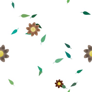 Çiçeksiz arka plan, vektör illüstrasyonu