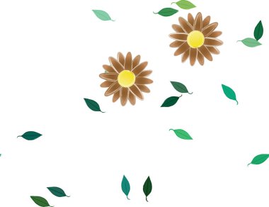 Çiçeksiz arka plan, vektör illüstrasyonu