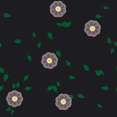 Yaprakları pürüzsüz arkaplan, vektör illüstrasyonu