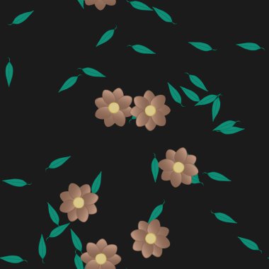 Çiçeksiz arka plan, vektör illüstrasyonu