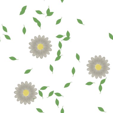 Çiçeksiz arka plan, vektör illüstrasyonu