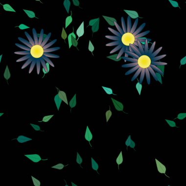 Çiçeksiz arka plan, vektör illüstrasyonu