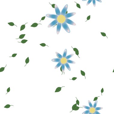 Yaprakları pürüzsüz arkaplan, vektör illüstrasyonu