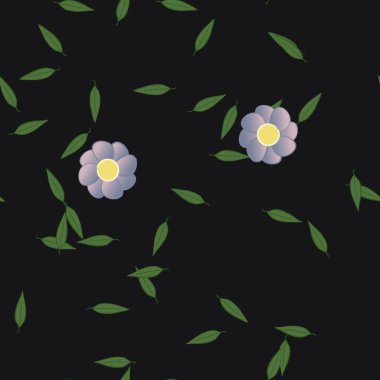 Yaprakları pürüzsüz arkaplan, vektör illüstrasyonu