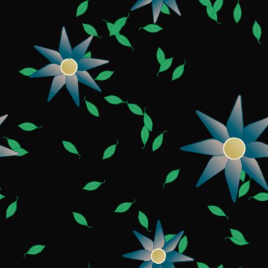 Çiçeksiz arka plan, vektör illüstrasyonu