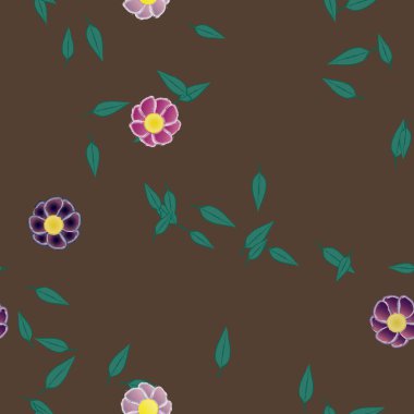 Çiçeksiz arka plan, vektör illüstrasyonu