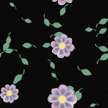 Yaprakları pürüzsüz arkaplan, vektör illüstrasyonu