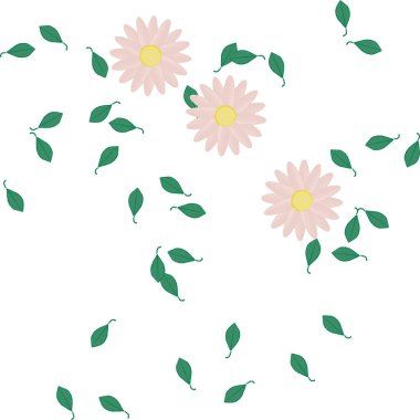 Çiçeksiz arka plan, vektör illüstrasyonu