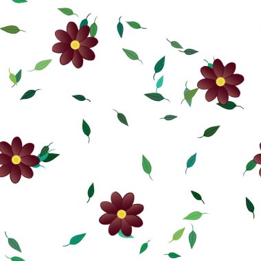 Çiçeksiz arka plan, vektör illüstrasyonu