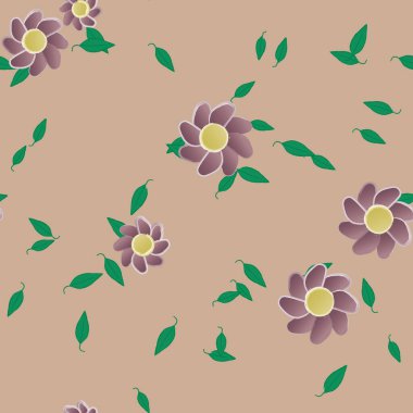 Çiçeksiz arka plan, vektör illüstrasyonu