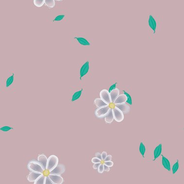 Çiçeksiz arka plan, vektör illüstrasyonu