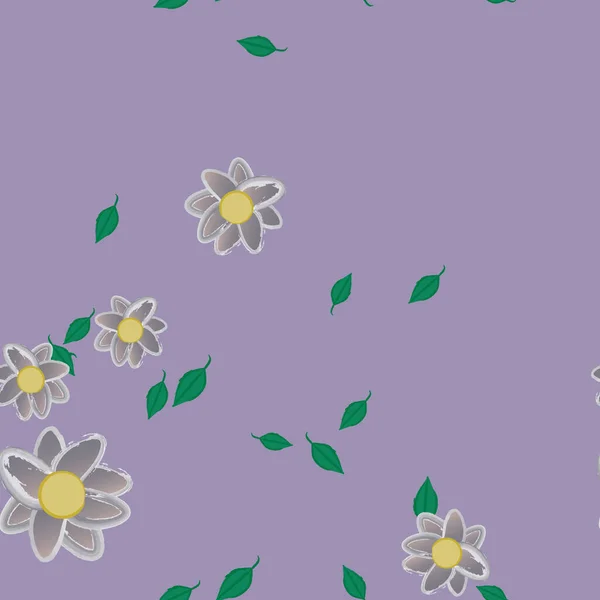 Schöne Florale Nahtlose Hintergrund Vektorillustration — Stockvektor