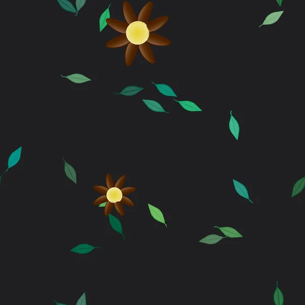 Beau Fond Floral Sans Couture Illustration Vectorielle — Image vectorielle