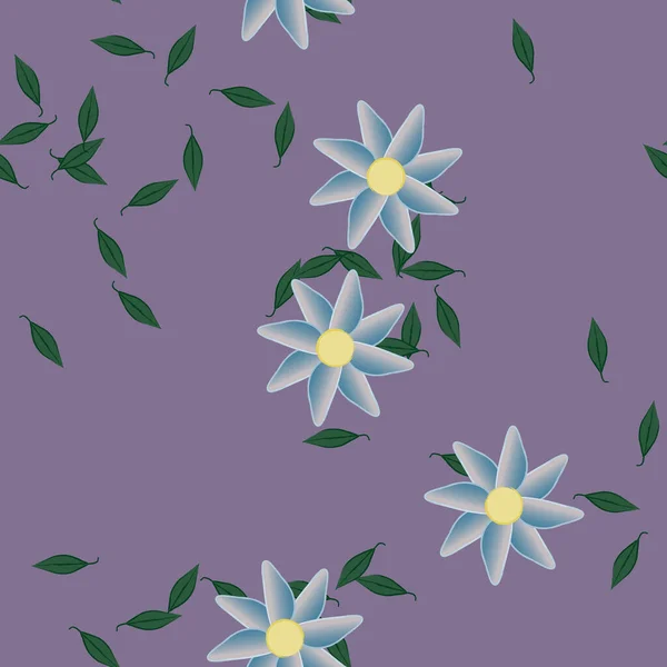 Hermoso Fondo Sin Costura Floral Ilustración Vectores — Vector de stock