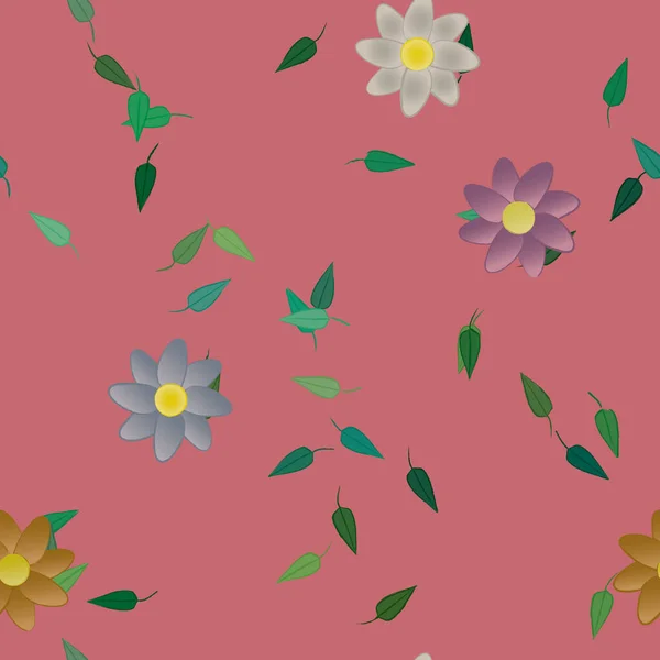 Hermoso Fondo Sin Costura Floral Ilustración Vectores — Archivo Imágenes Vectoriales