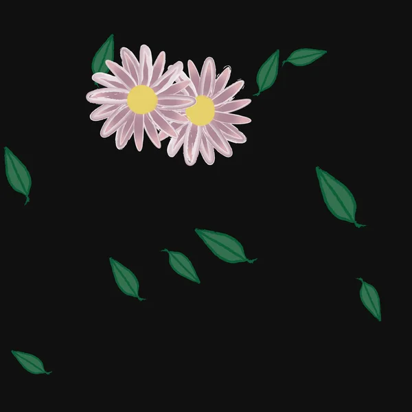 Hermoso Fondo Sin Costura Floral Ilustración Vectores — Vector de stock