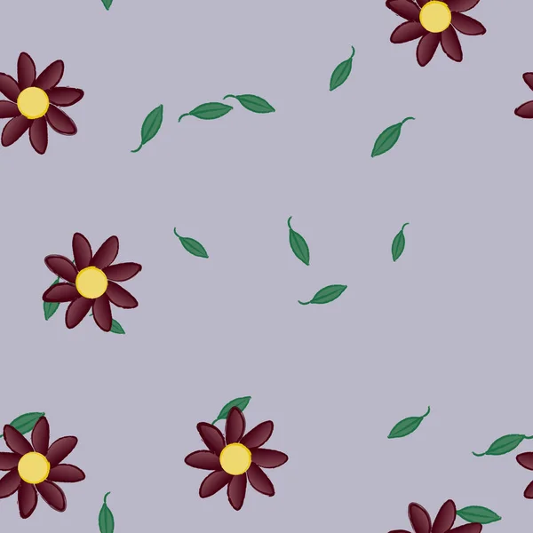 Hermoso Fondo Sin Costura Floral Ilustración Vectores — Vector de stock