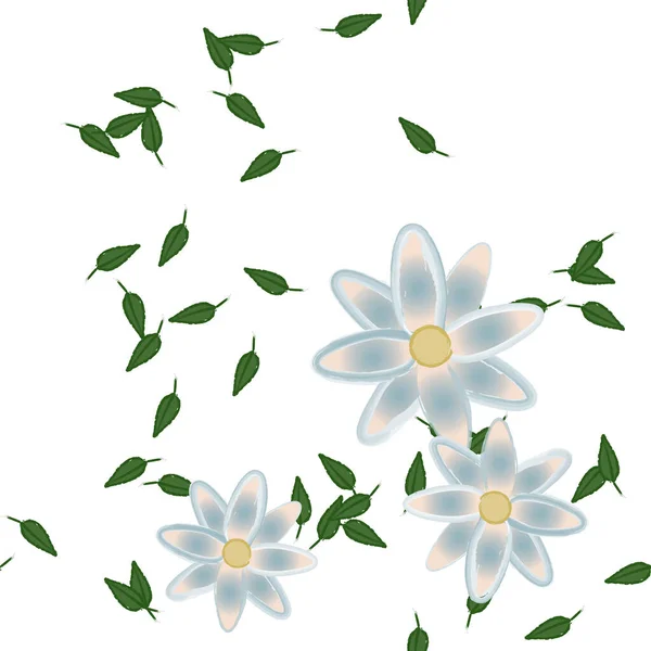 นหล งดอกไม สวยงามไร ภาพวาดเวกเตอร — ภาพเวกเตอร์สต็อก