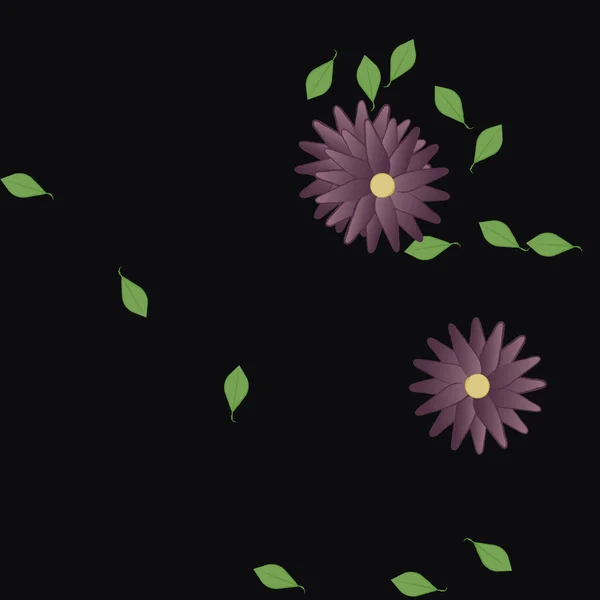 Hermoso Fondo Sin Costura Floral Ilustración Vectores — Vector de stock