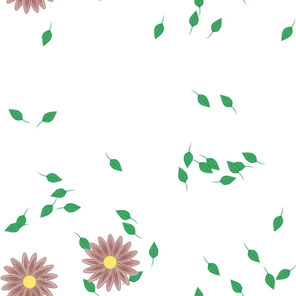 Schöne Florale Nahtlose Hintergrund Vektorillustration — Stockvektor