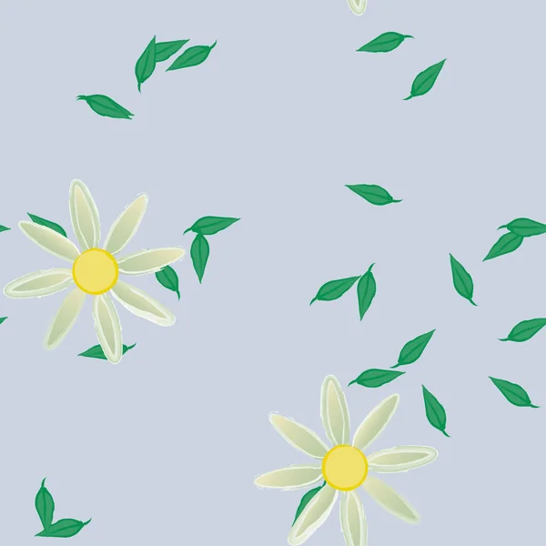 Hermoso Fondo Sin Costura Floral Ilustración Vectores — Vector de stock